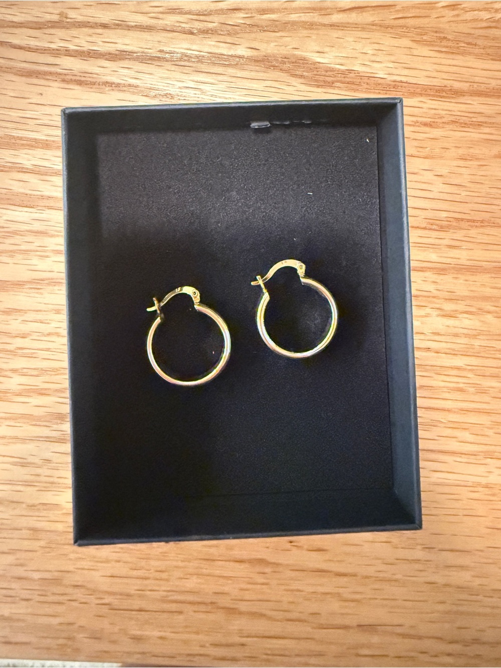 18K Gold Filled Two Tone Hoop Earrings Gold Silver Textured